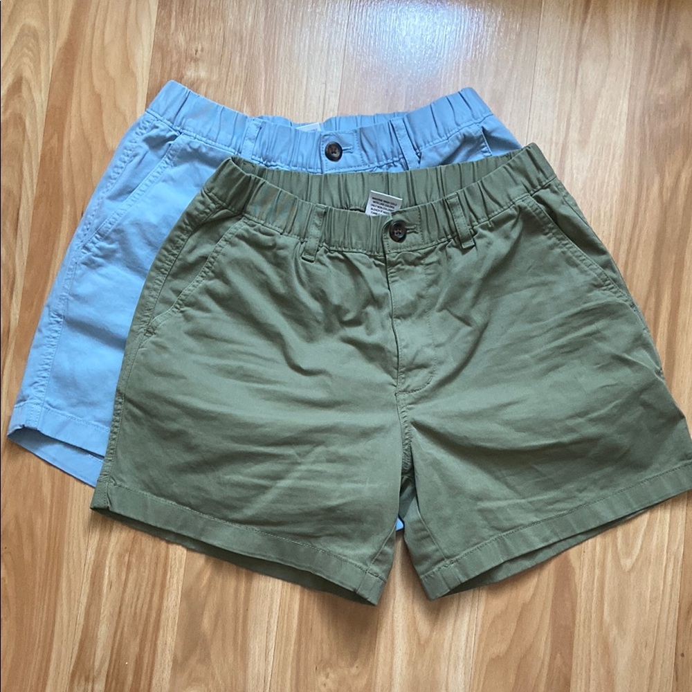 Bearbottom Blue and Green Stretch Chino Short 5.5” size M Like New BUNDLE